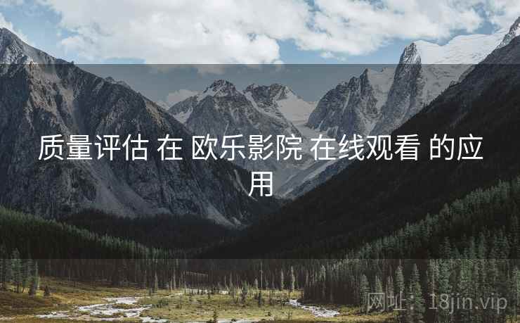 质量评估 在 欧乐影院 在线观看 的应用