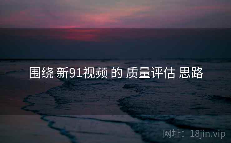围绕 新91视频 的 质量评估 思路