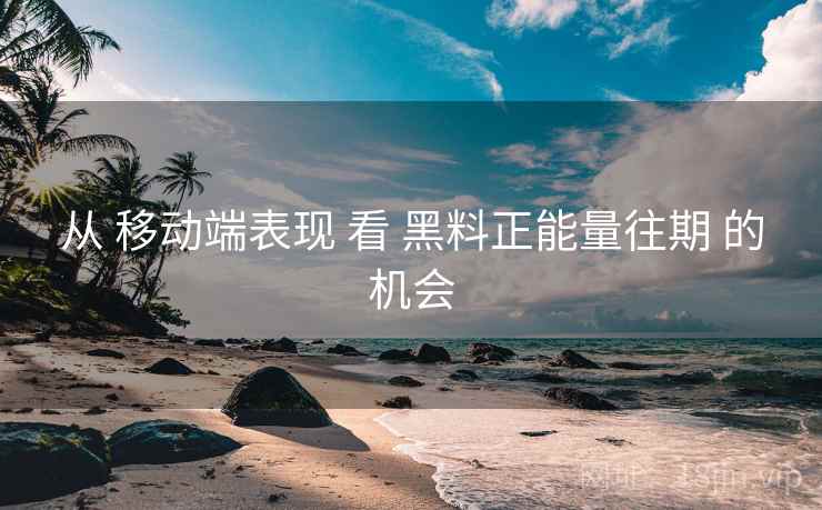 从 移动端表现 看 黑料正能量往期 的机会