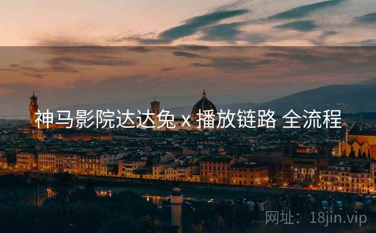 神马影院达达兔 x 播放链路 全流程