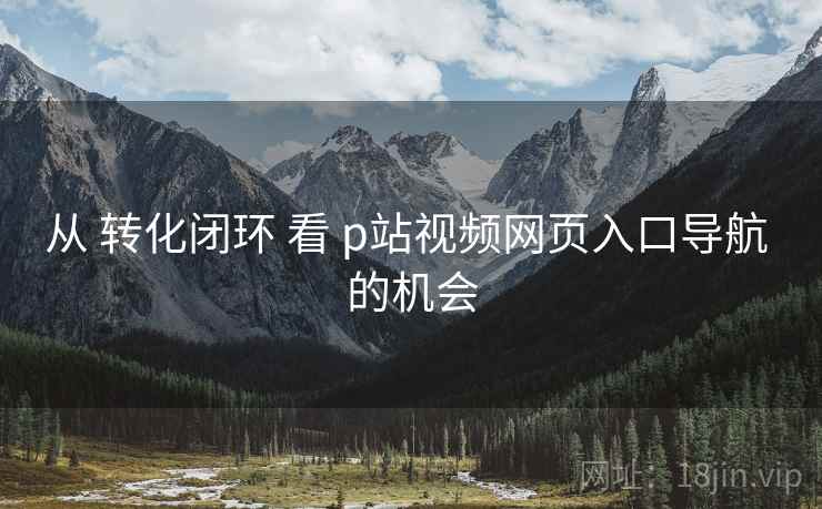 从 转化闭环 看 p站视频网页入口导航 的机会