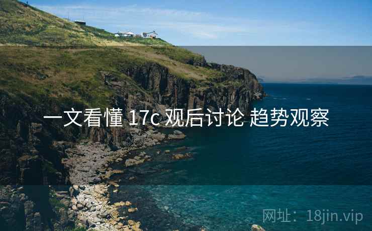 一文看懂 17c 观后讨论 趋势观察