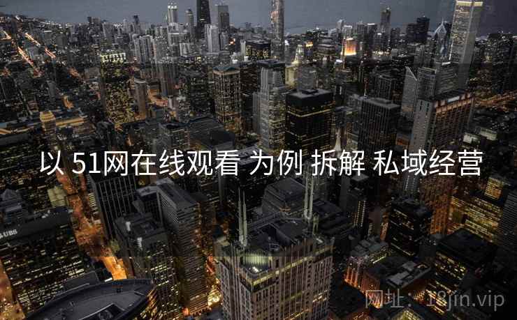 以 51网在线观看 为例 拆解 私域经营